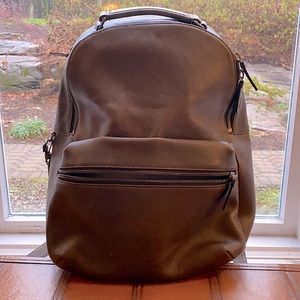 Shinola Runwell Backpack brown navigator leather